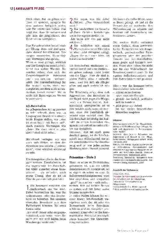 Vorschauseite 3: DeeskalationstrainingAggressionen im Pflegealltag richtig einschätzen