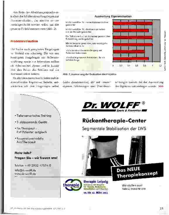 Vorschauseite 3: Patientenzentrierte Kommunikation an einer Schule für PhysiotherapieDurchführung und Evaluation eines Projektes