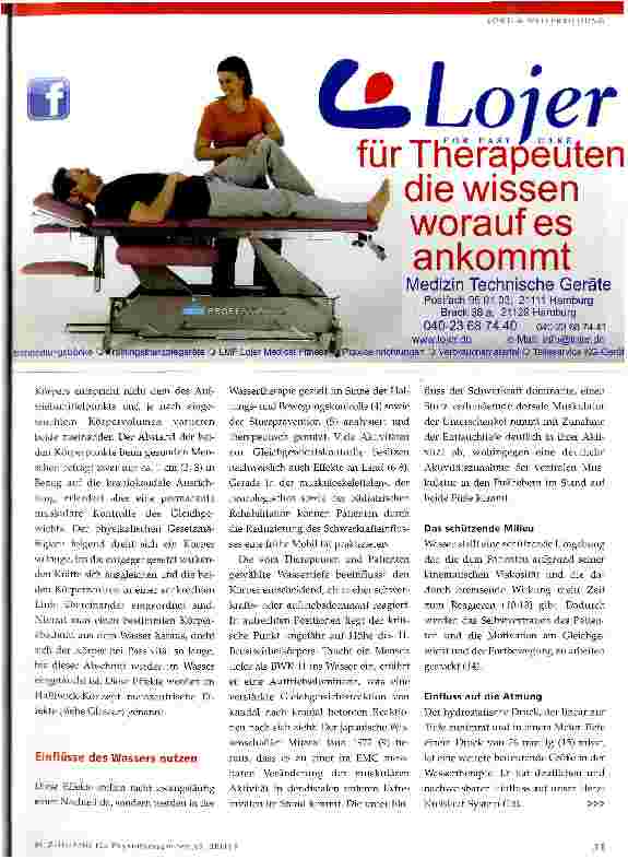 Vorschauseite 2: Evidente Wassertherapie in der Rehabilitation