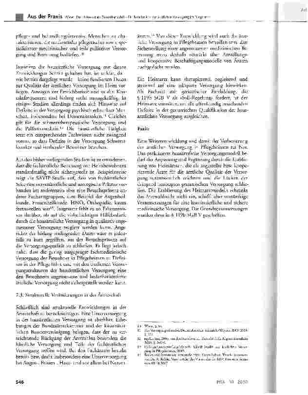 Vorschauseite 4: Der Heimarzt als Zukunftsmodell - Ein Trendbericht zur ärztlichen Versorgung im Pflegeheim