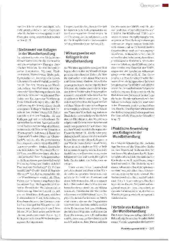 Vorschauseite 2: Kollagen in der Wundbehandlung