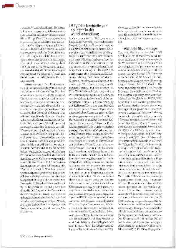Vorschauseite 3: Kollagen in der Wundbehandlung