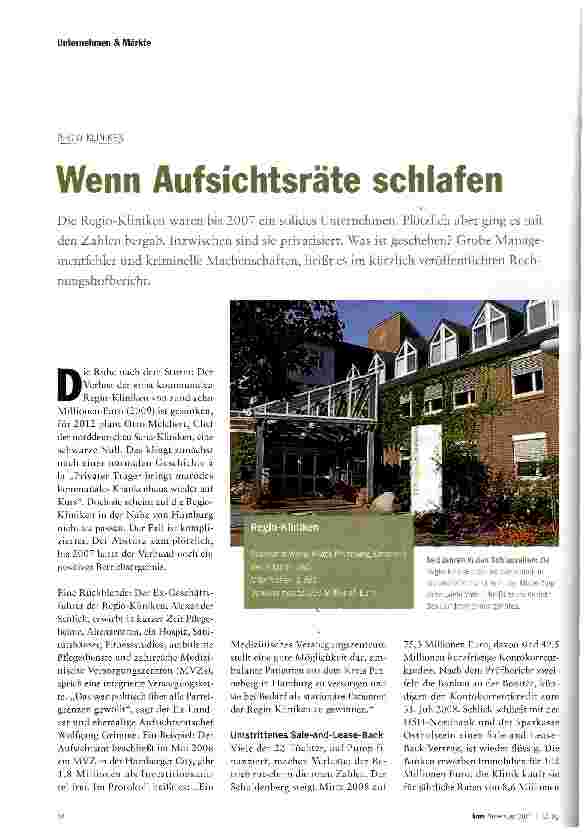 Vorschauseite 1: Wenn Aufsichtsräte schlafen
