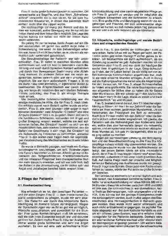 Vorschauseite 3: Pflege einer Patientin mit Astrozytom II bis III im hinteren Thalamus links