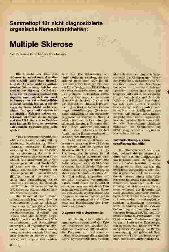 Vorschauseite 1: Multiple Sklerose