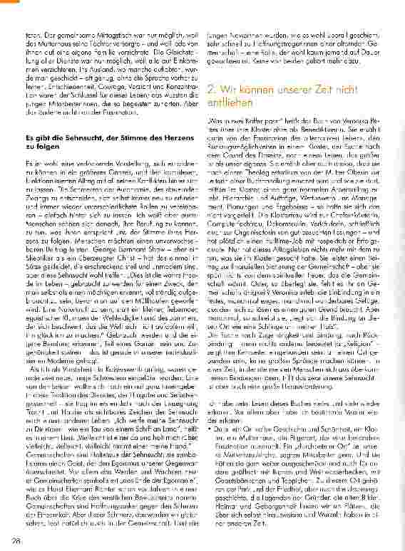 Vorschauseite 2: LEBEN UND GESTALT GEISTLICHER GEMEINSCHAFTEN„Wirf dein Seil hinüber -Haltetaue der Sehnsucht