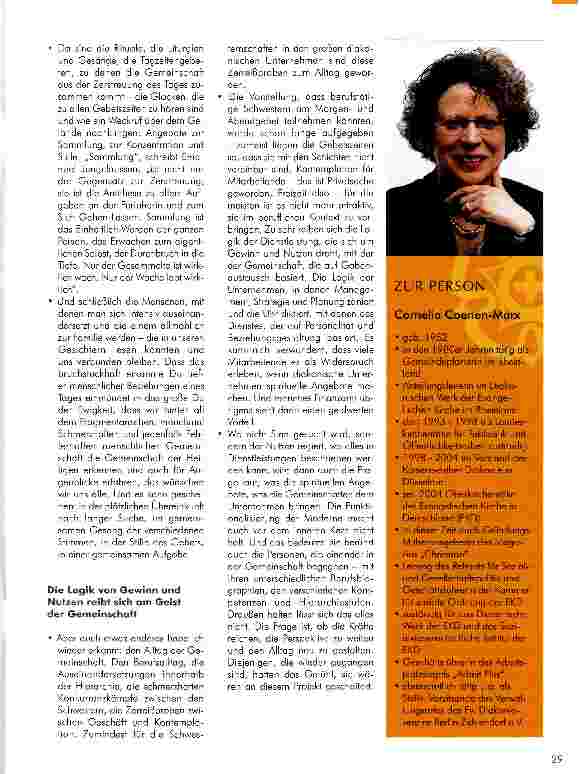 Vorschauseite 3: LEBEN UND GESTALT GEISTLICHER GEMEINSCHAFTEN„Wirf dein Seil hinüber -Haltetaue der Sehnsucht