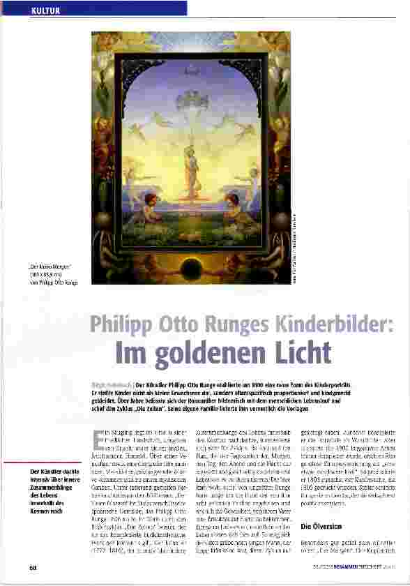 Vorschauseite 1: Philipp Otto Runges Kinderbilder Im goldenen Licht