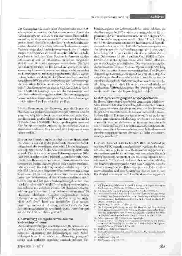 Vorschauseite 5: Die neue Regelbedarfsermittlung