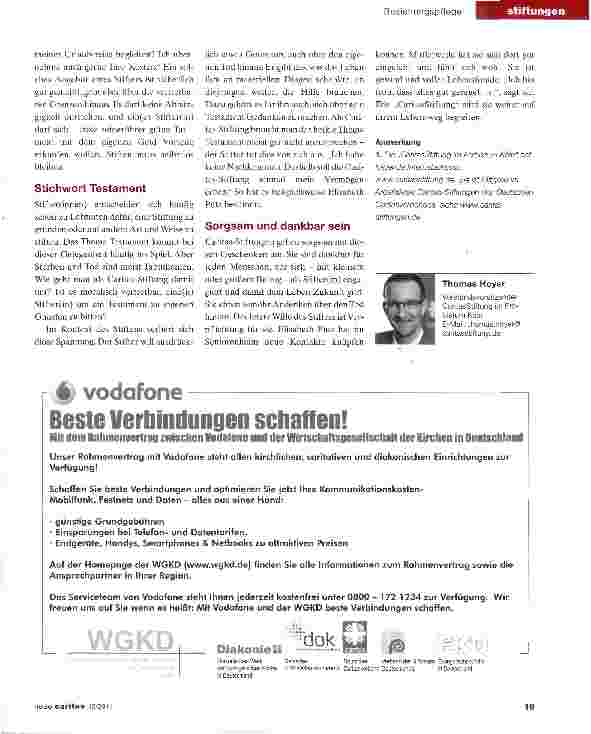 Vorschauseite 4: Vom guten Umgang mit Stiftern
