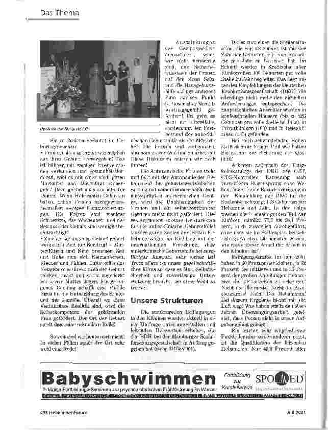 Vorschauseite 2: GEBÄREN MIT HEBAMMEN IN FREIHEIT