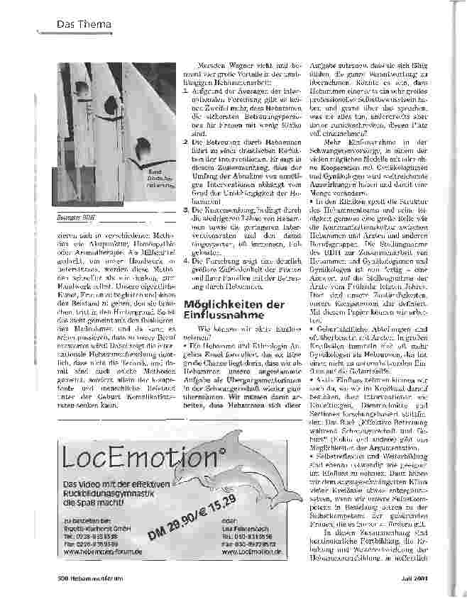Vorschauseite 4: GEBÄREN MIT HEBAMMEN IN FREIHEIT