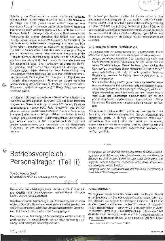 Vorschauseite 3: Stationäre Altenhilfe in München