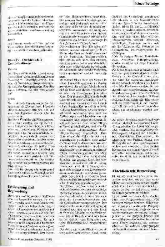 Vorschauseite 4: Die Ausbildung in den Pflegeberufen Die Veränderung als Chance für die Pflege