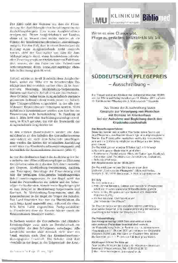 Vorschauseite 4: DKI-GutachtenOrganisation und Finanzierung der Pflegeausbildung heute