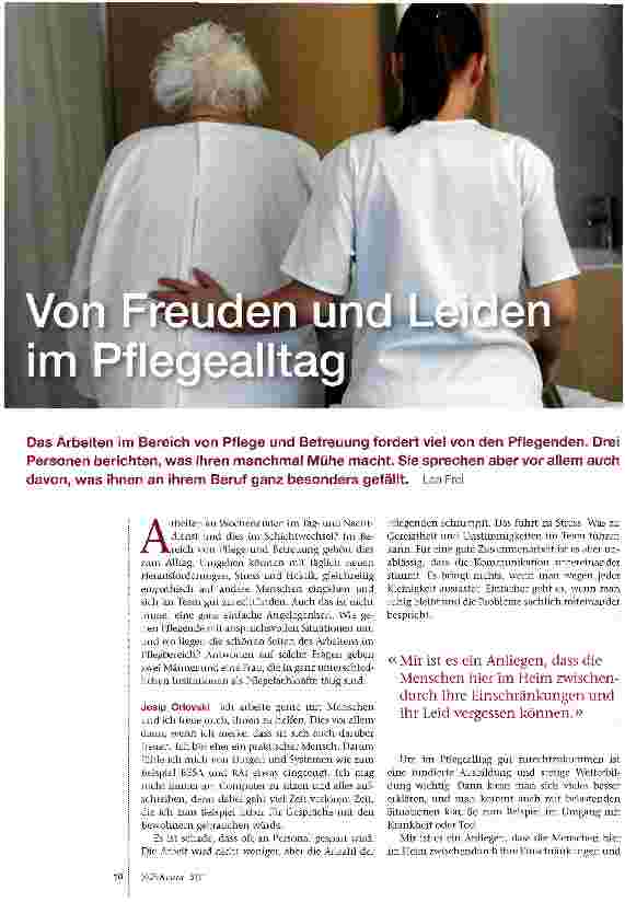 Vorschauseite 1: Von Freunden und Leid im Alltag