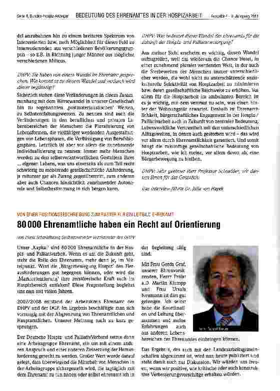 Vorschauseite 1: 80000 Ehrenamtliche haben ein Recht auf Orientierung