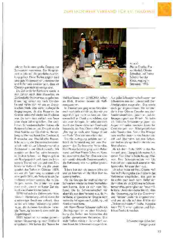 Vorschauseite 2: Klausurtagung der Vorstände der Schwesternschaften des Zehlendorfer Verbandes - ein Rückblick