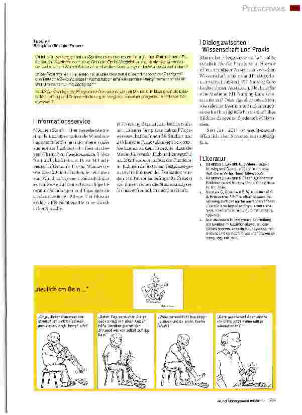 Vorschauseite 3: FIT Nursing Care - Eine Internet-Plattform zur Unterstützung evidenzbasierter Pflege und Wundversorgung