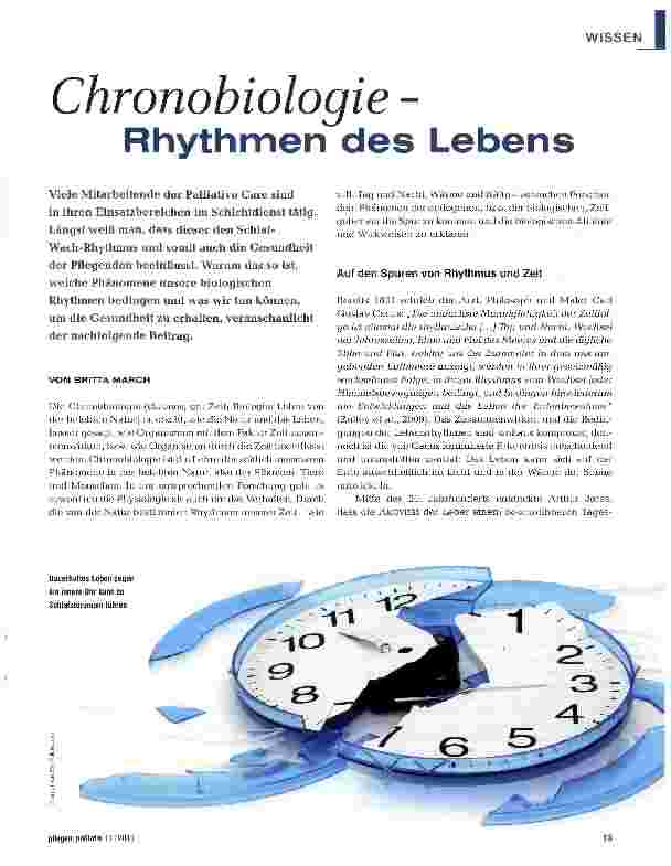 Vorschauseite 1: Chronobiologie - Rhythmen des Lebens