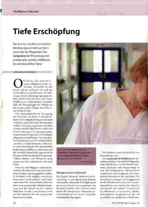 Vorschauseite 1: Tiefe Erschöpfung