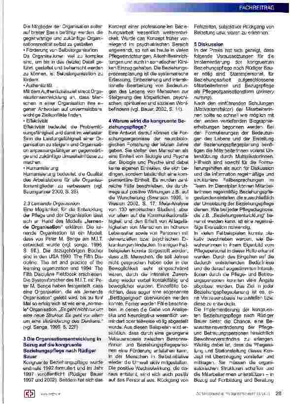 Vorschauseite 2: Organisationsentwicklung durch die Implementierung der Beziehungspflege - eine Möglichkeit für die Pflege? !