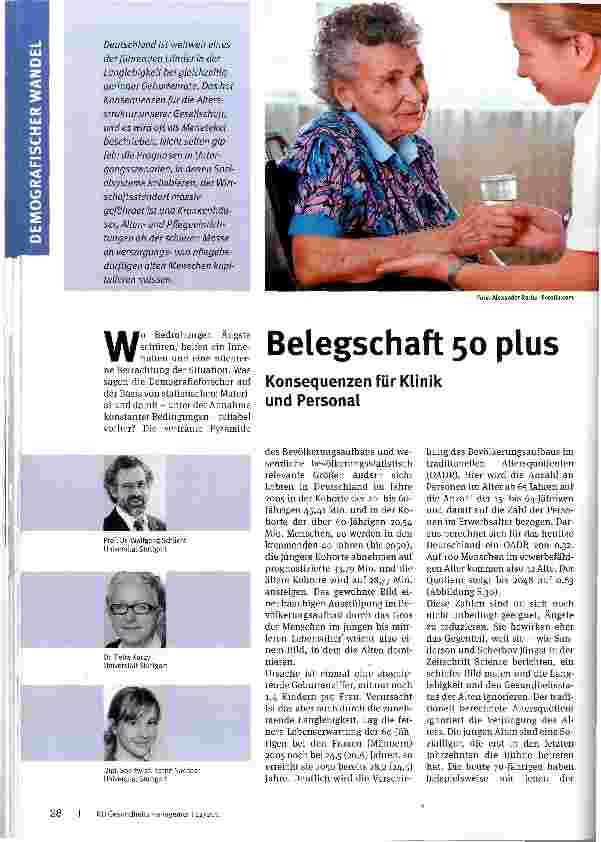 Vorschauseite 1: Belegschaft 50 plus