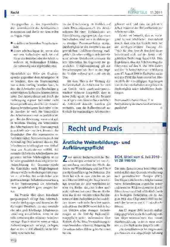 Vorschauseite 3: Unfallschäden am Privatfahrzeug während der Rufbereitschaft