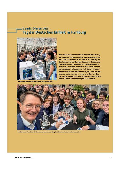 Vorschauseite 6: Jahresrückblick 2023: Das Bundesministerium für Gesundheit im Dialog