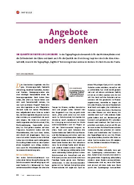 Vorschauseite 1: Angebote anders denken