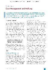 Vorschauseite 1: Case Management und Haftung
