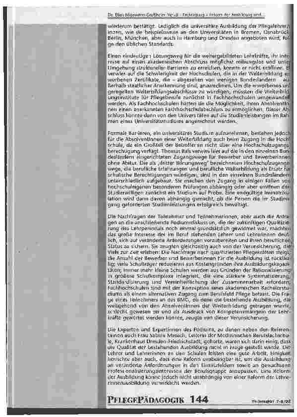 Vorschauseite 3: Ver.di - Fachtagung - Reform der Ausbildung und LehrerInnenbildung in Pflegeberufen