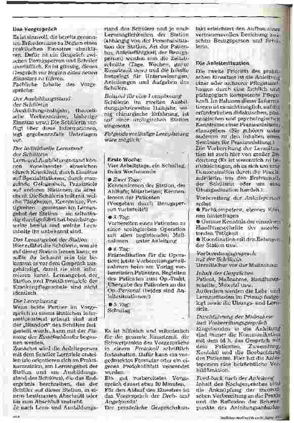 Vorschauseite 2: Die praktische Krankenpflegeausbildung auf der Station
