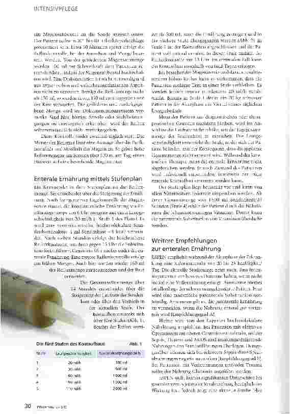Vorschauseite 3: Kostaufbau laut Stufenplan