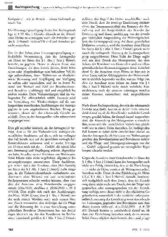 Vorschauseite 3: Umgehende Schließung einer Einrichtung (hier: Wohngemeinschaft) nach dem Heimgesetz