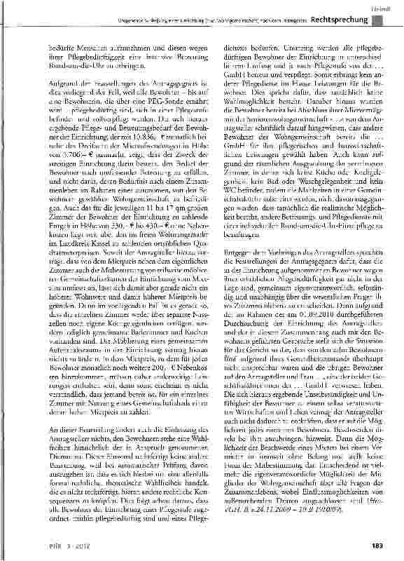 Vorschauseite 4: Umgehende Schließung einer Einrichtung (hier: Wohngemeinschaft) nach dem Heimgesetz
