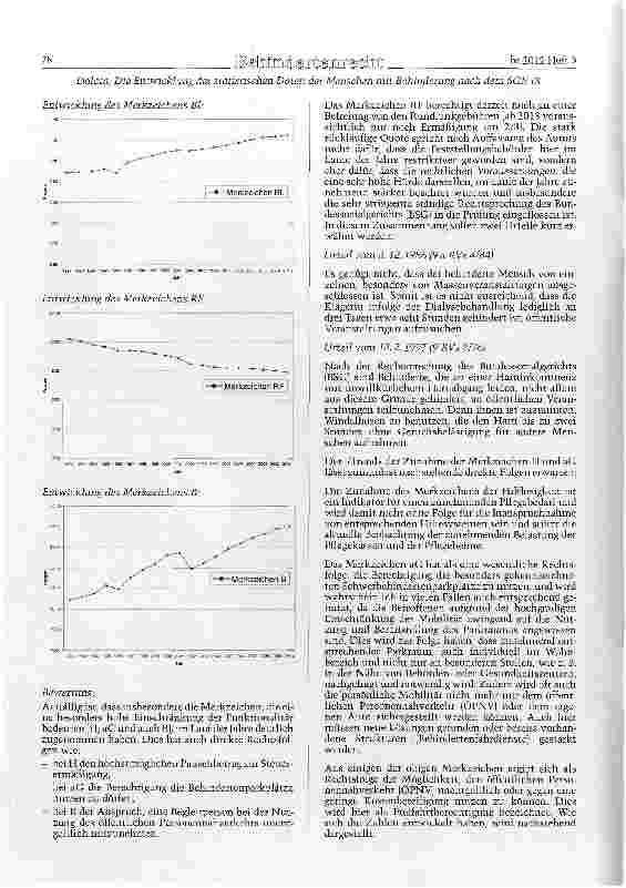 Vorschauseite 6: Die Entwicklung der statistischen Daten der Menschen mit Behinderung nach dem SGBIX
