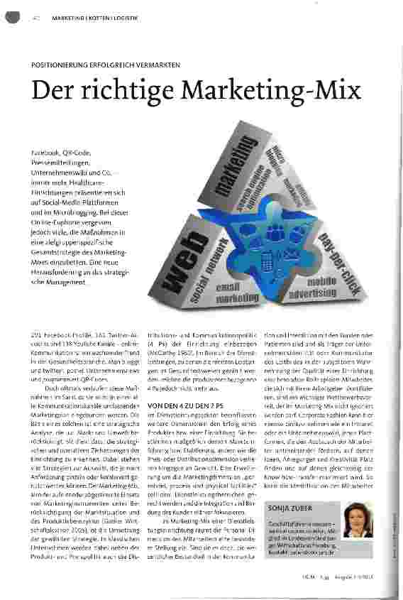 Vorschauseite 1: POSITIONIERUNG ERFOLGREICH VERMARKTENDer richtige Marketing-Mix
