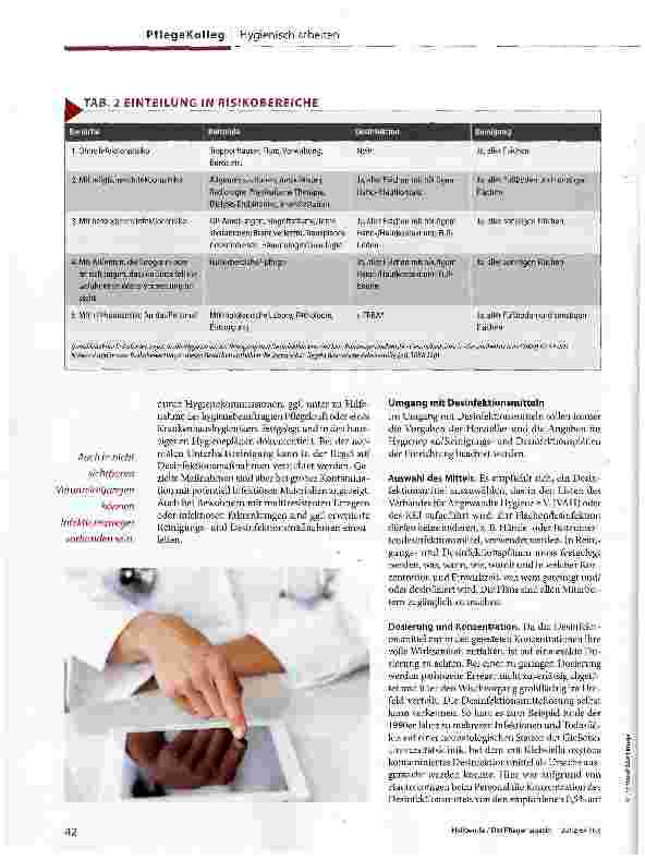 Vorschauseite 3: Flächendesinfektion: Bitte nicht vernachlässigen