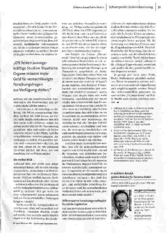 Vorschauseite 3: Gesundheit für alle