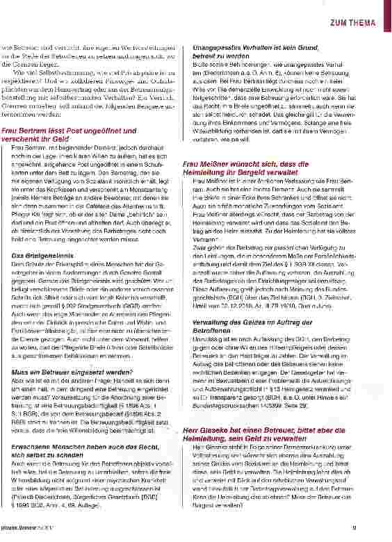 Vorschauseite 2: Wer darf was?