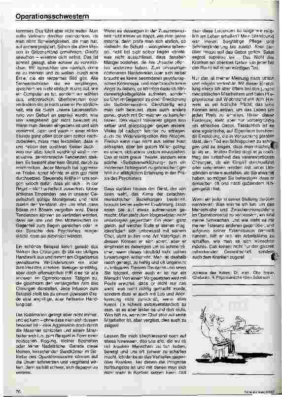 Vorschauseite 2: Menschliches und Zwischenmenschliches im OP