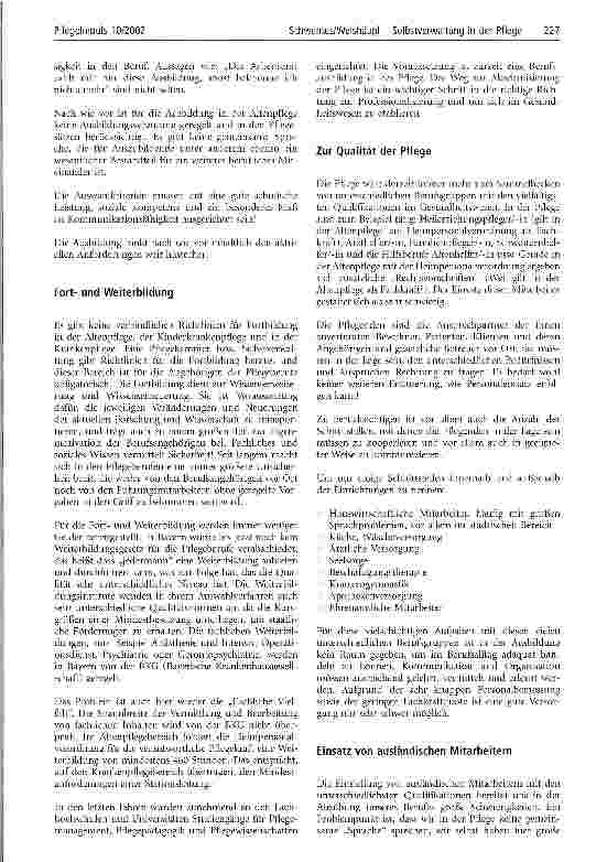 Vorschauseite 2: Selbstverwaltung in der Pflege - Problematiken im Pflegealltag Eine kritische Spurensuche