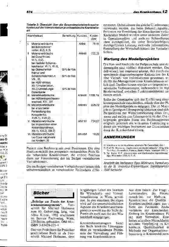 Vorschauseite 5: Ein medizinökonomisches Krankenhausmodell