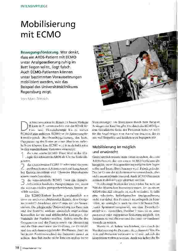 Vorschauseite 1: Mobilisierung mit ECMO