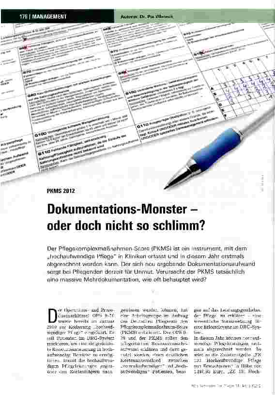 Vorschauseite 1: Dokumentations-Monster -oder doch nicht so schlimm?