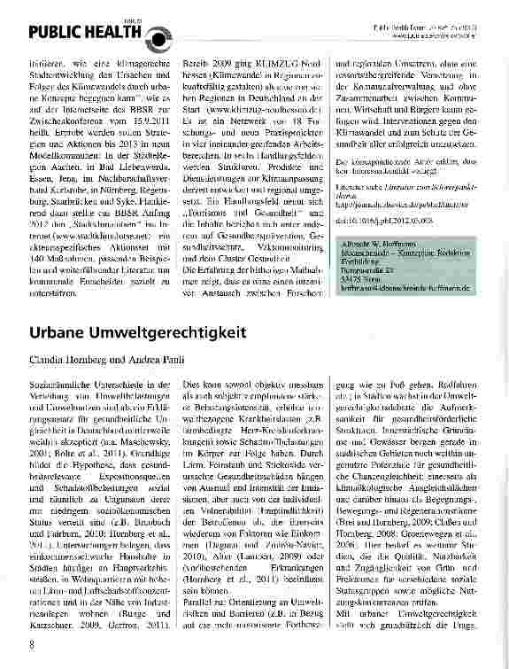 Vorschauseite 2: Folgen des Klimawandels im urbanen Kontext
