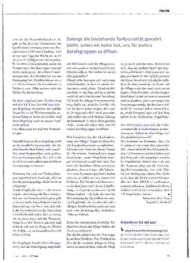 Vorschauseite 4: Bereitschaftsdienst mutiert immer mehr zur Vollarbeit