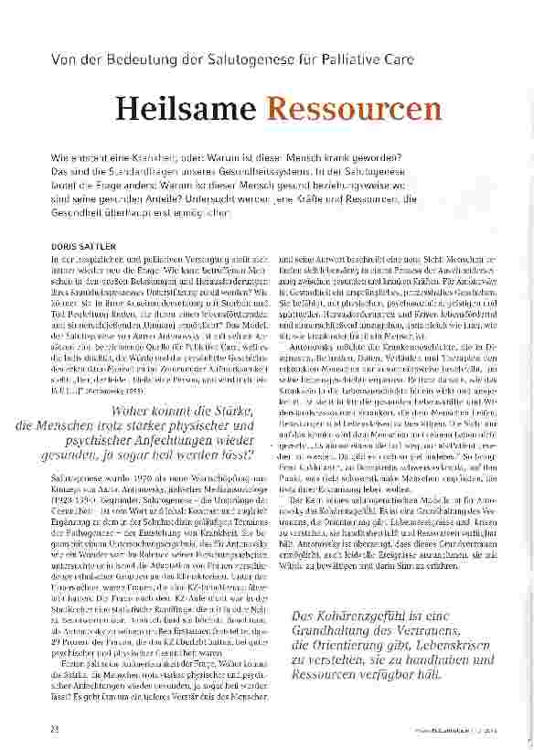 Vorschauseite 1: Heilsame Ressourcen