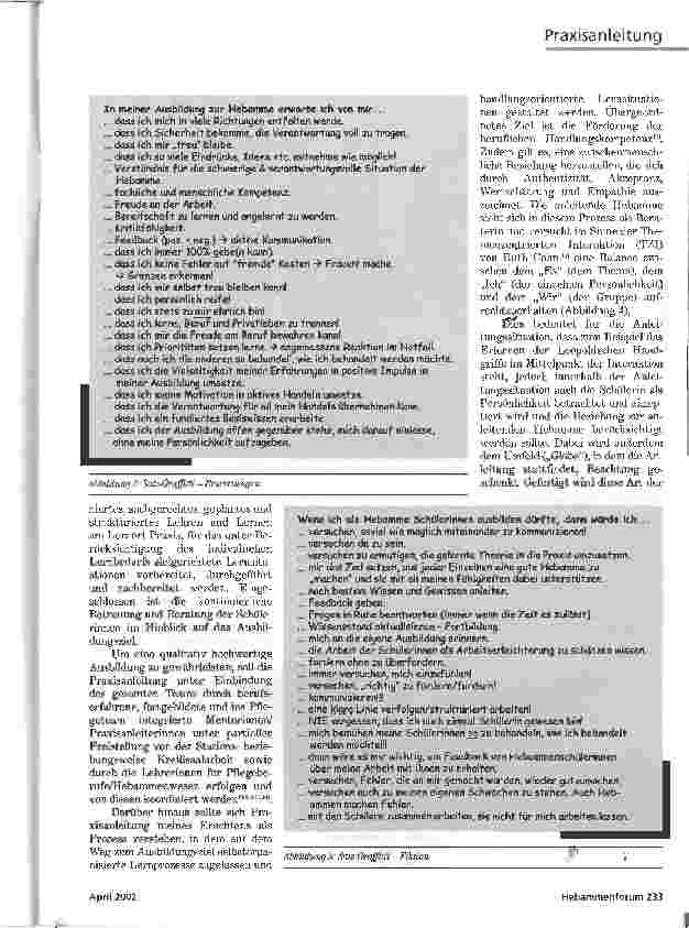 Vorschauseite 3: RESPEKT UNDKOMMUNIKATION PRAXISANLEITUNG IN DER HEBAMMENAUSBILDUNG